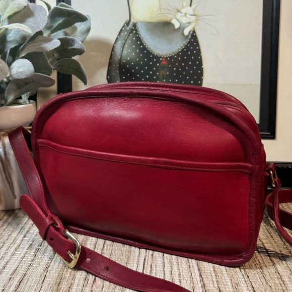 Coach Handbags - ❤️SOLD❤️Vintage Coach NYC Red Camera Bag 9760
